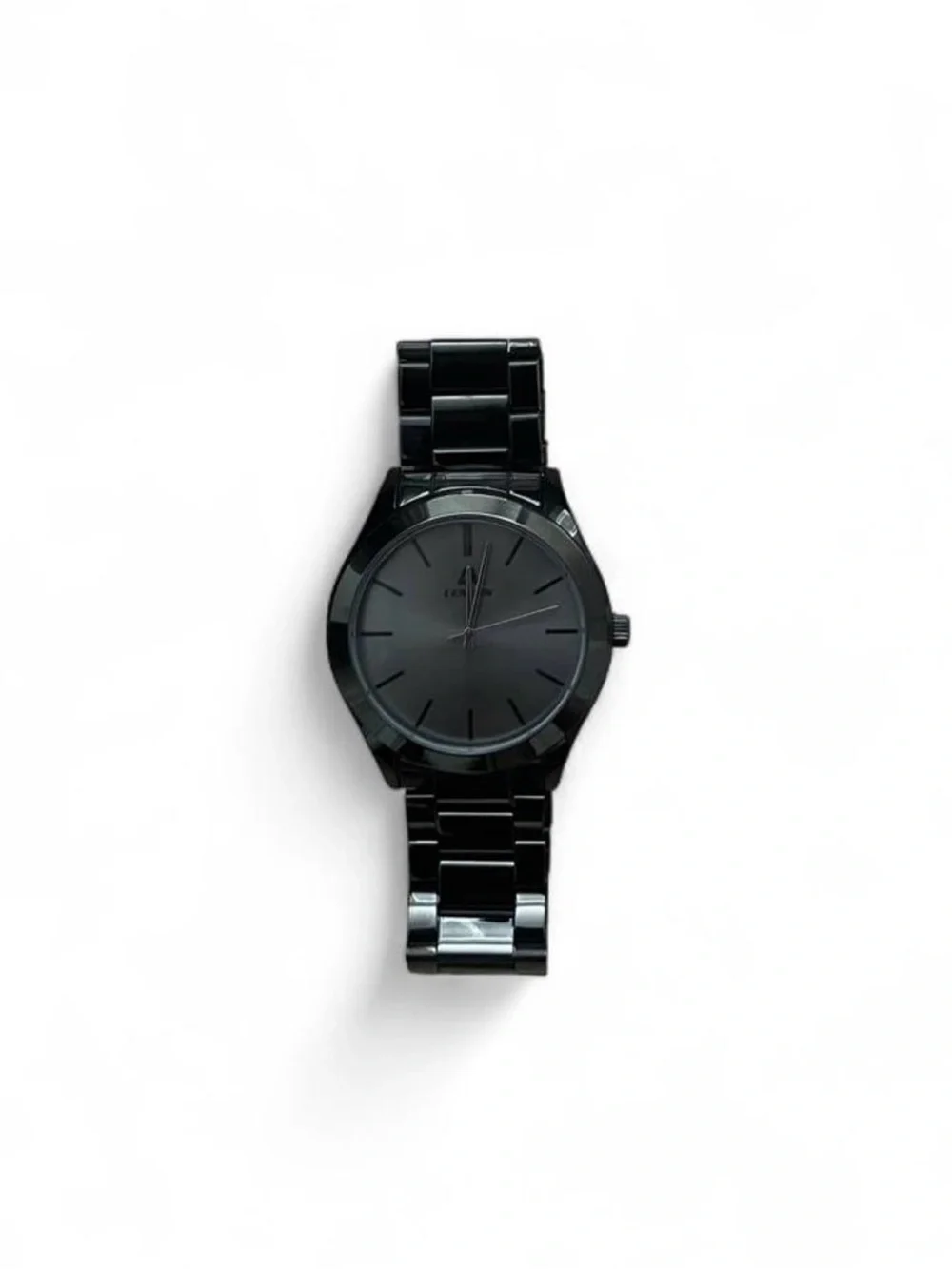 LENQIN Black Stainless Steel Watch